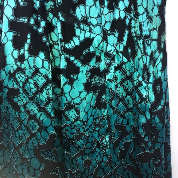 Nanette Lepore Metallic Floral Silk Maxi Dress Size 0 - Picture 9 of 14